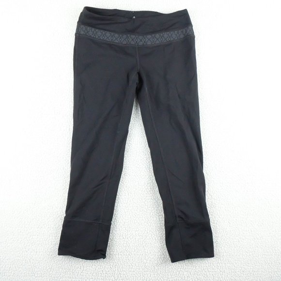 Prana Capris Womens Small Black Capris Yoga Stretchy Outdoor Performance - Picture 1 of 9